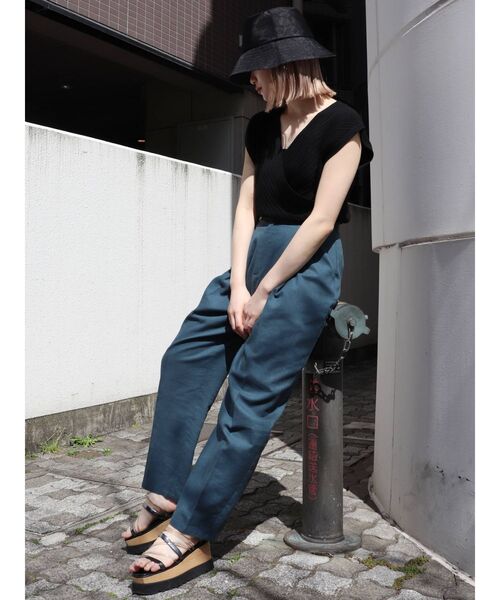 MURUA(ムルーア)の「コンパクトカシュクールニット(ニット/セーター・レディース・ブラック/ライトグリーン/アイボリー・FREE)」の16枚目の写真