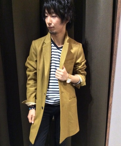 VENCEEXCHANGE（ヴァンスエクスチェンジ）の「チェスターコート（チェスターコート・メンズ・ブラック/ロイヤルブルー/キャメル・MEDIUM/LARGE）」の3枚目の写真