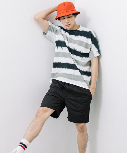 FRUIT OF THE LOOM(フルーツオブザルーム)の「BORDER DYE Tシャツ / ユニセックス / ボーダー / タイダイ(Tシャツ/カットソー・レディース・ブラック/ブラウン/オレンジ・S/M/L/XL)」の7枚目の写真