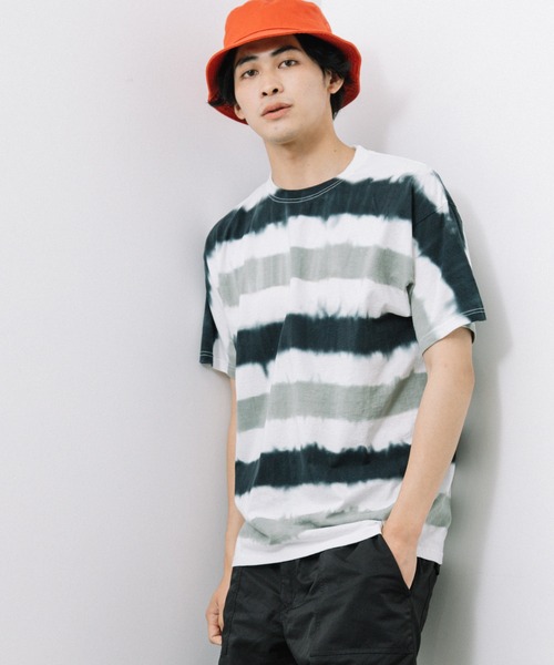FRUIT OF THE LOOM(フルーツオブザルーム)の「BORDER DYE Tシャツ / ユニセックス / ボーダー / タイダイ(Tシャツ/カットソー・レディース・ブラック/ブラウン/オレンジ・S/M/L/XL)」の13枚目の写真