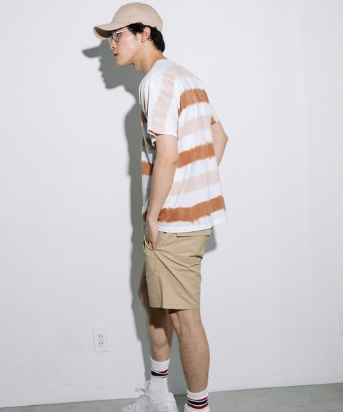 FRUIT OF THE LOOM(フルーツオブザルーム)の「BORDER DYE Tシャツ / ユニセックス / ボーダー / タイダイ(Tシャツ/カットソー・レディース・ブラック/ブラウン/オレンジ・S/M/L/XL)」の18枚目の写真