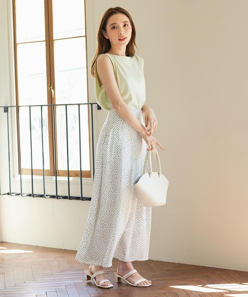 KOBE LETTUCE（コウベレタス）の「汗ジミ防止ノースリーブカットソー＆フレンチスリーブTシャツ（Tシャツ/カットソー・レディース・ブラック/ベージュ系その他/ホワイト系その他/ミント/オフホワイト/ブラック系その他/ブラウン系その他/ブラウン/ベージュ/グリーン系その他・1/2）」の13枚目の写真