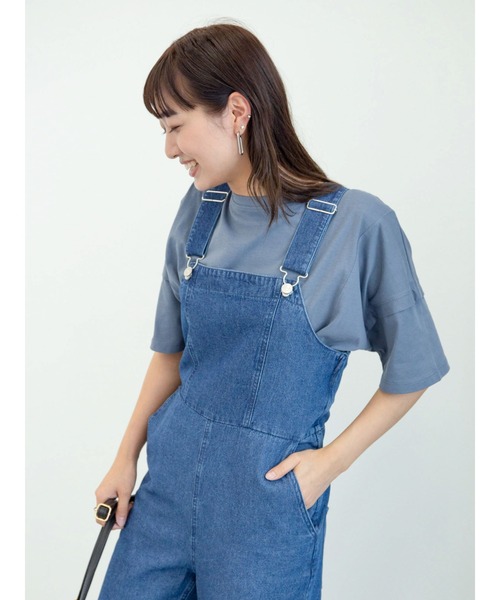 Sugar spoon（シュガースプーン）の「・SUGAR SPOON デニムレースアップサロペット＊（サロペット/オーバーオール・レディース・ブラック/インディゴブルー/ライトインディゴブルー・FREE）」の11枚目の写真