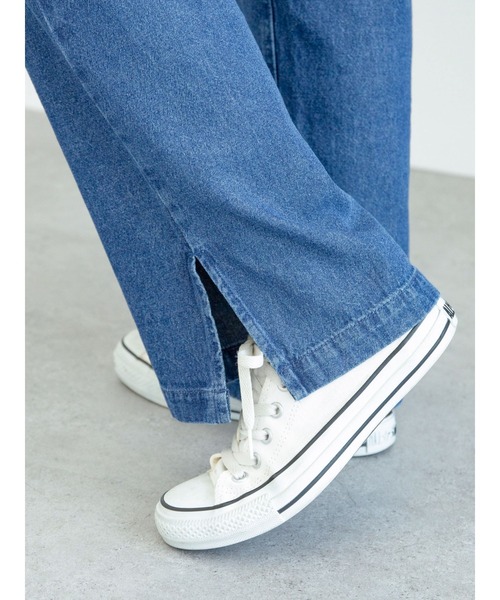 Sugar spoon（シュガースプーン）の「・SUGAR SPOON デニムレースアップサロペット＊（サロペット/オーバーオール・レディース・ブラック/インディゴブルー/ライトインディゴブルー・FREE）」の15枚目の写真