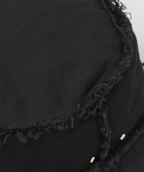 HARE（ハレ）の「クラッシュバケットハット(HARE)（ハット・レディース・ブラック/アイボリー・FREE）」の7枚目の写真