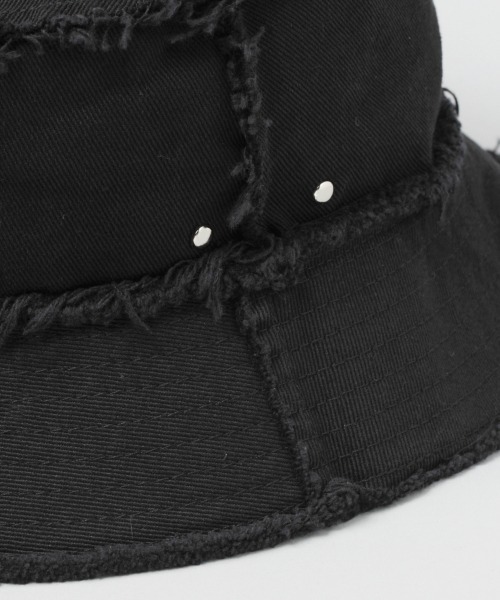 HARE（ハレ）の「クラッシュバケットハット(HARE)（ハット・レディース・ブラック/アイボリー・FREE）」の8枚目の写真