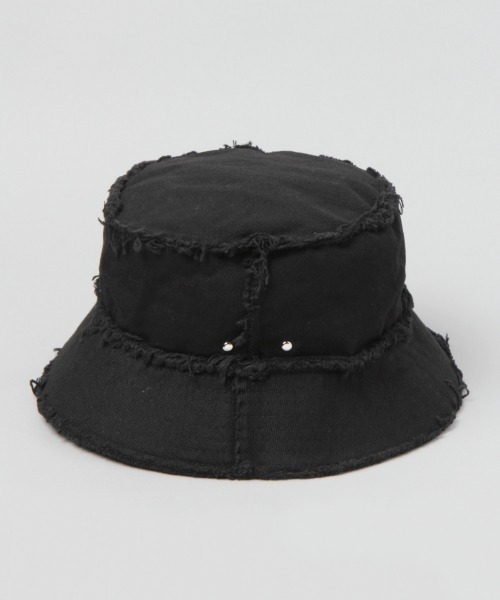 HARE（ハレ）の「クラッシュバケットハット(HARE)（ハット・レディース・ブラック/アイボリー・FREE）」の21枚目の写真
