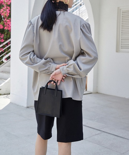 chuclla（チュクラ）の「ジョーゼット セットアップ ハーフパンツ je-101 chw1541（その他パンツ・レディース・ブラック/モカ・L/M/S）」の7枚目の写真