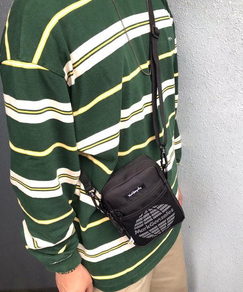 Mark Gonzales(マーク・ゴンザレス)の「MARK GONZALES/マークゴンザレス ナイロンリップ プリントメッシュポケット ミニショルダーバッグ(ショルダーバッグ・メンズ・ホワイト/グレー/ブラック・FREE)」の12枚目の写真