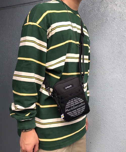 Mark Gonzales(マーク・ゴンザレス)の「MARK GONZALES/マークゴンザレス ナイロンリップ プリントメッシュポケット ミニショルダーバッグ(ショルダーバッグ・メンズ・ホワイト/グレー/ブラック・FREE)」の13枚目の写真