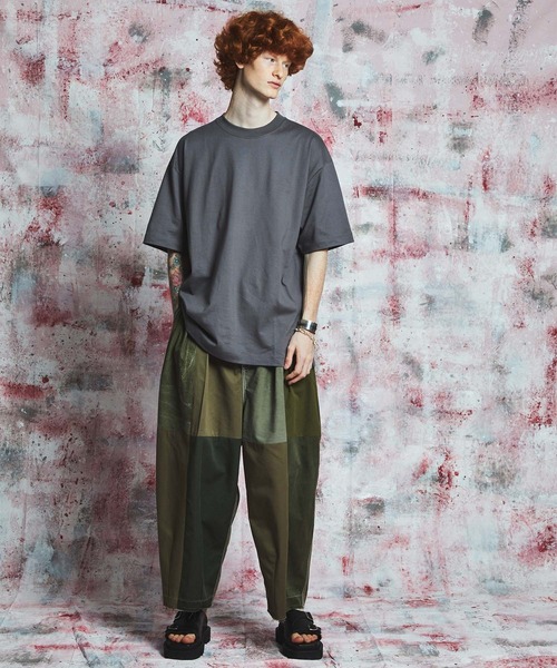 MAISON SPECIAL(メゾンスペシャル)の「《ユニセックスアイテム》60/3ハイゲージ天竺オーバーサイズTシャツ 【MAISON SPECIAL/メゾンスペシャル】(Tシャツ/カットソー・メンズ・チャコールグレー/グレイッシュベージュ/ブルー/ライトブルー/ラベンダー/ピンク・44/46/48)」の10枚目の写真