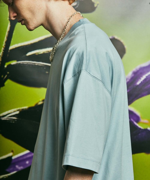 MAISON SPECIAL(メゾンスペシャル)の「《ユニセックスアイテム》60/3ハイゲージ天竺オーバーサイズTシャツ 【MAISON SPECIAL/メゾンスペシャル】(Tシャツ/カットソー・メンズ・チャコールグレー/グレイッシュベージュ/ブルー/ライトブルー/ラベンダー/ピンク・44/46/48)」の21枚目の写真