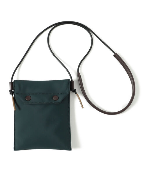 BEAMS LIGHTS（ビームスライツ）の「BEAMS LIGHTS / ナイロン ミニショルダーバッグ（ショルダーバッグ・メンズ・ブラック/ダークグリーン・ONE SIZE）」の3枚目の写真