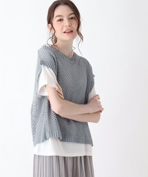 Cutie Blonde | 【2点セット】後ろあきメッシュベストセット(その他トップス)