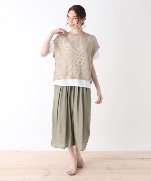 Cutie Blonde（キューティーブロンド）の「◆【2点セット】後ろあきメッシュベストセット（その他トップス・レディース・ブラック/ブルー/ベージュ・03/02）」の19枚目の写真