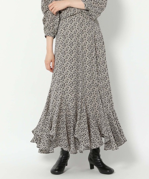 mysty woman（ミスティウーマン）の「エスカルゴマーメイドスカート 956303（スカート・レディース・ブラック/アイボリー/ブラック系/ライトブラウン/ベージュ/ブラウン系/オフホワイト/ボルドー/ホワイト/ブラック系9/ホワイト系7/ブラウン系4/ホワイト系3/ブラック系6/ブラック系7/ブラック系8/ホワイト系1/その他・FREE）」の9枚目の写真