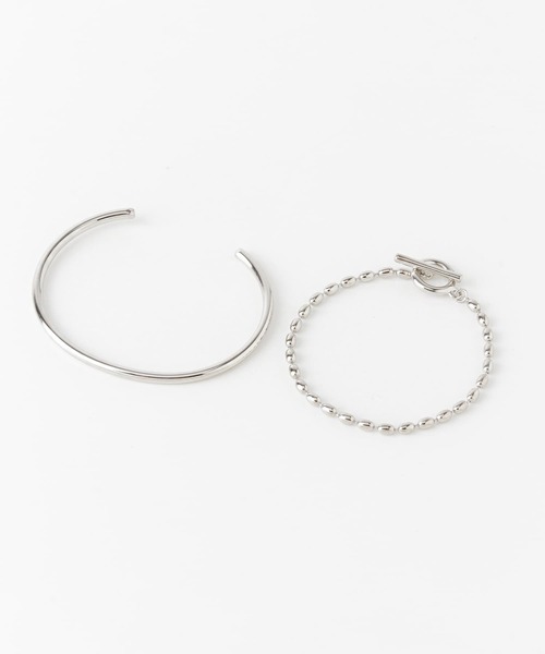 SMELLY（スメリー）の「2セットバングルブレスレット（ブレスレット・レディース・シルバー・-）」の6枚目の写真