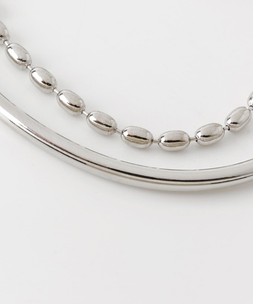 SMELLY（スメリー）の「2セットバングルブレスレット（ブレスレット・レディース・シルバー・-）」の2枚目の写真