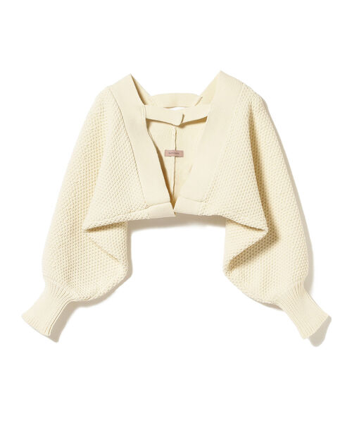 BEAMS LIGHTS（ビームスライツ）の「BEAMS LIGHTS / カノコ ボレロ（カーディガン/ボレロ・レディース・ブラック/ホワイト系その他5・ONE SIZE）」の12枚目の写真