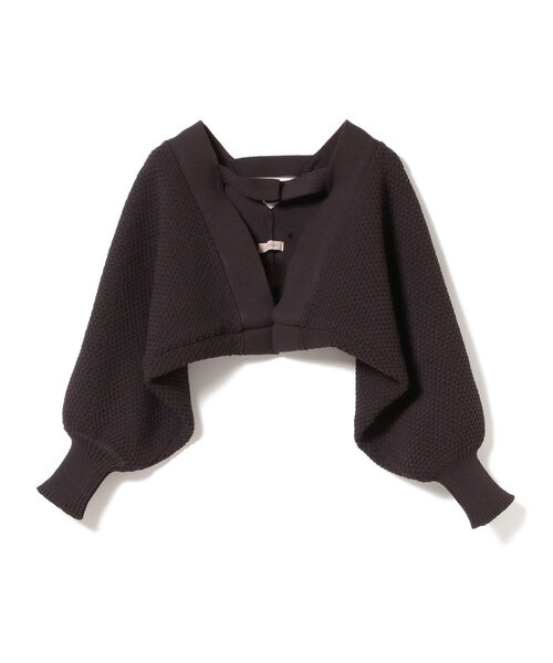 BEAMS LIGHTS（ビームスライツ）の「BEAMS LIGHTS / カノコ ボレロ（カーディガン/ボレロ・レディース・ブラック/ホワイト系その他5・ONE SIZE）」の17枚目の写真