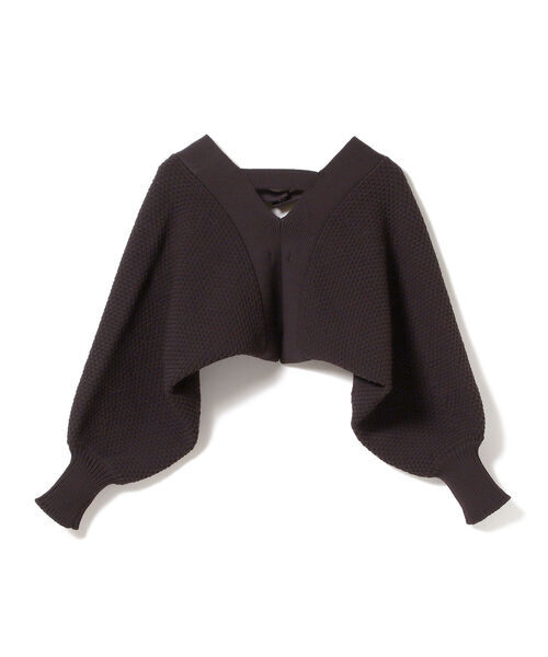 BEAMS LIGHTS（ビームスライツ）の「BEAMS LIGHTS / カノコ ボレロ（カーディガン/ボレロ・レディース・ブラック/ホワイト系その他5・ONE SIZE）」の18枚目の写真