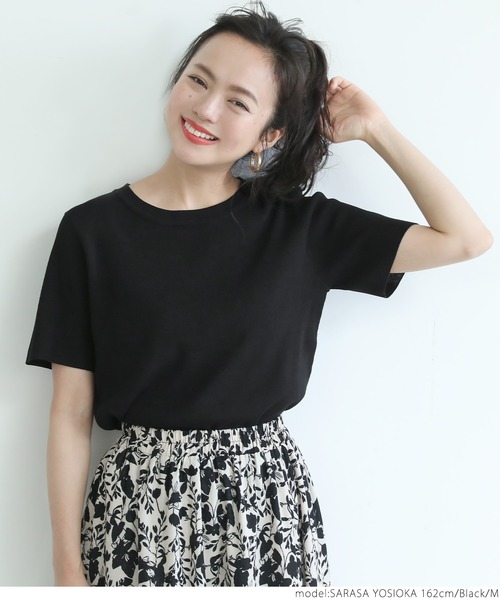coca(coca)(コカ)の「ボックスニット(Tシャツ/カットソー・レディース・ブラック/パープル/ネイビー/グレー系その他・M/L)」の8枚目の写真
