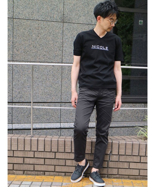 NICOLE CLUB FOR MEN（ニコルクラブフォーメン）の「サテンアンクルパンツ（その他パンツ・メンズ・ブラック/オフホワイト/オリーブ・S/M/L/LL）」の20枚目の写真