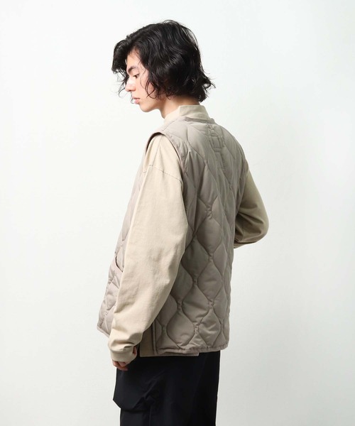 TAION(タイオン)の「【 TAION / タイオン 】 【 ユニセックス 】 ミリタリージップ Vネックダウンベスト TAION-001ZML DON(ベスト・メンズ・ライトグレー/ブラック/ダークグリーン/オリーブドラブ/グリーン系その他・MEDIUM/LARGE/X-LARGE)」の12枚目の写真