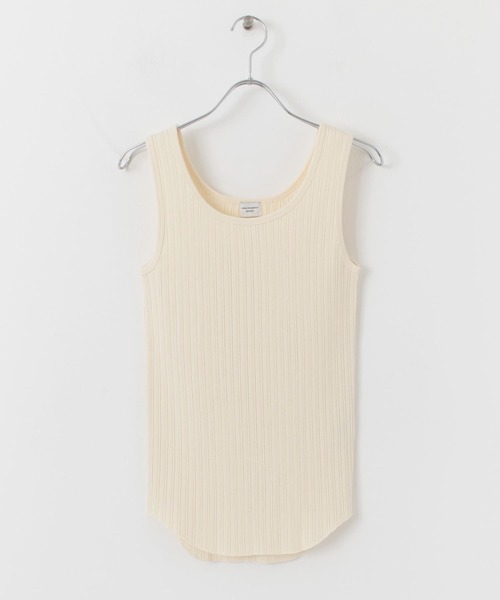 URBAN RESEARCH DOORS（アーバンリサーチドアーズ）の「アイレットテレコタンクトップ（タンクトップ・レディース・ナチュラル/ブラウン/ブラック・ONE）」の7枚目の写真