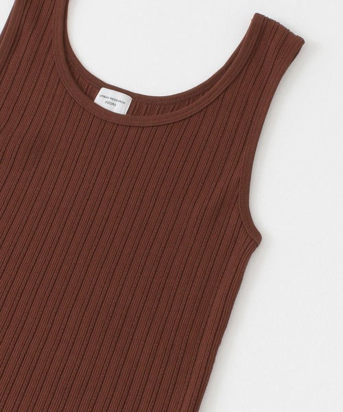 URBAN RESEARCH DOORS（アーバンリサーチドアーズ）の「アイレットテレコタンクトップ（タンクトップ・レディース・ナチュラル/ブラウン/ブラック・ONE）」の10枚目の写真
