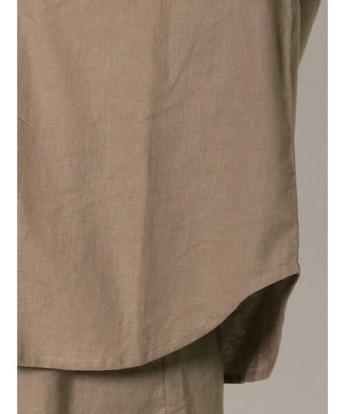 EVRIS（エヴリス）の「リネンブレンドオープンカラーシャツ（シャツ/ブラウス・レディース・ブラウン/アイボリー・FREE）」の17枚目の写真