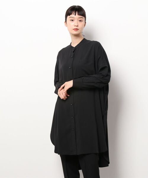 mizuiroind　シャツチュニック mizuiro ind（ミズイロインド） ワイドシャツ チュニック