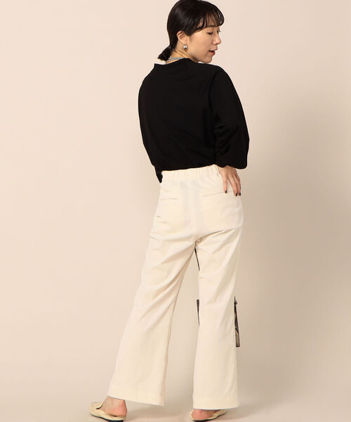 NOLLEY’S(ノーリーズ)の「ボトルネックトリコットプルオーバーカットソー(Tシャツ/カットソー・レディース・ブラック/オフホワイト/グリーン・38/36)」の11枚目の写真