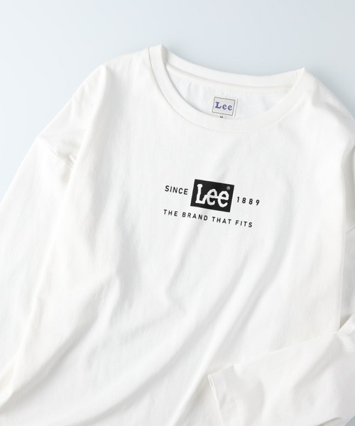 Lee（リー）の「【Lee】フロントロゴロンＴ（Tシャツ/カットソー・レディース・ホワイト/ライム/ベージュ・M/L）」の8枚目の写真