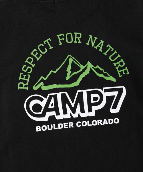 CAMP7（キャンプセブン）の「【CAMP7】ロゴプリントロンＴ（Tシャツ/カットソー・キッズ・ベージュ/ブラック・130/140/105/120/155）」の17枚目の写真