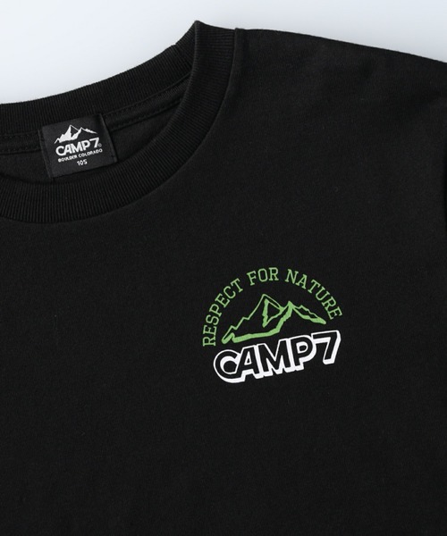 CAMP7（キャンプセブン）の「【CAMP7】ロゴプリントロンＴ（Tシャツ/カットソー・キッズ・ベージュ/ブラック・130/140/105/120/155）」の18枚目の写真