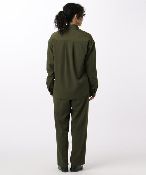 tk.TAKEO KIKUCHI(ティーケータケオキクチ)の「◆ナメラカハーフレイヤーシャツセットアップ(セットアップ・レディース・ブラック/ベージュ/カーキ/ブラウン系その他・66)」の21枚目の写真