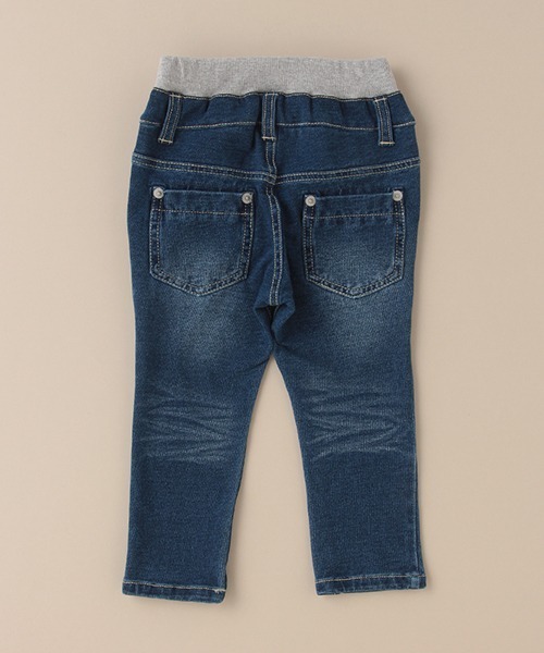Love&Peace&Money（ラブアンドピースアンドマネー）の「スキニーニットデニムロングストレッチパンツ（デニムパンツ・キッズ・ネイビー・80ｃｍ/100cm/120cm/110cm/90cm/130cm）」の9枚目の写真