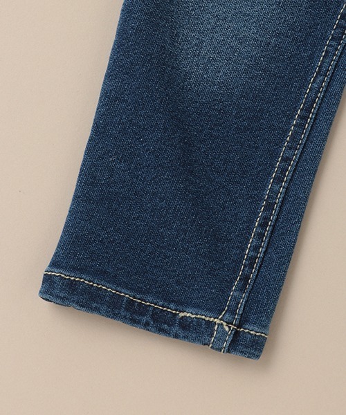 Love&Peace&Money（ラブアンドピースアンドマネー）の「スキニーニットデニムロングストレッチパンツ（デニムパンツ・キッズ・ネイビー・80ｃｍ/100cm/120cm/110cm/90cm/130cm）」の4枚目の写真