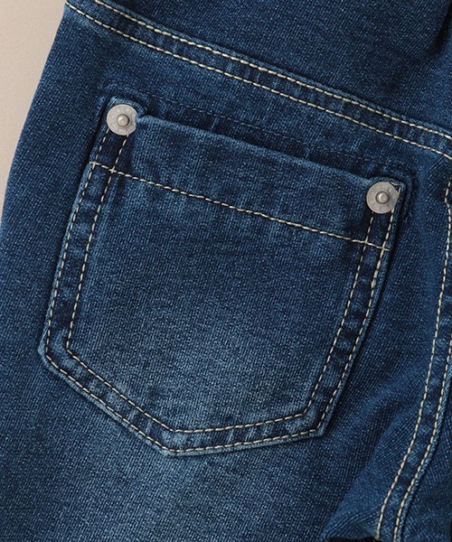 Love&Peace&Money（ラブアンドピースアンドマネー）の「スキニーニットデニムロングストレッチパンツ（デニムパンツ・キッズ・ネイビー・80ｃｍ/100cm/120cm/110cm/90cm/130cm）」の6枚目の写真