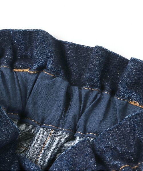 BREEZE（ブリーズ）の「パールチャーム付デニムパンツ 9分丈＿ストレッチ（デニムパンツ・キッズ・ネイビー/アイボリー・140/90/130/110/100/120/150）」の11枚目の写真