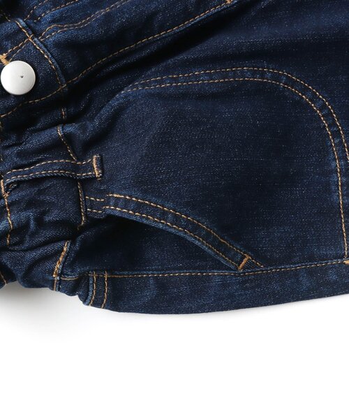 BREEZE（ブリーズ）の「パールチャーム付デニムパンツ 9分丈＿ストレッチ（デニムパンツ・キッズ・ネイビー/アイボリー・140/90/130/110/100/120/150）」の20枚目の写真