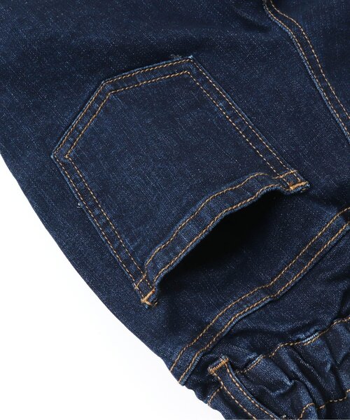 BREEZE（ブリーズ）の「パールチャーム付デニムパンツ 9分丈＿ストレッチ（デニムパンツ・キッズ・ネイビー/アイボリー・140/90/130/110/100/120/150）」の21枚目の写真