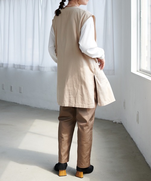 DISCOAT（ディスコート）の「ノーカラージレ（ベスト・レディース・ブラック/モカ/グレイッシュベージュ・FREE）」の18枚目の写真