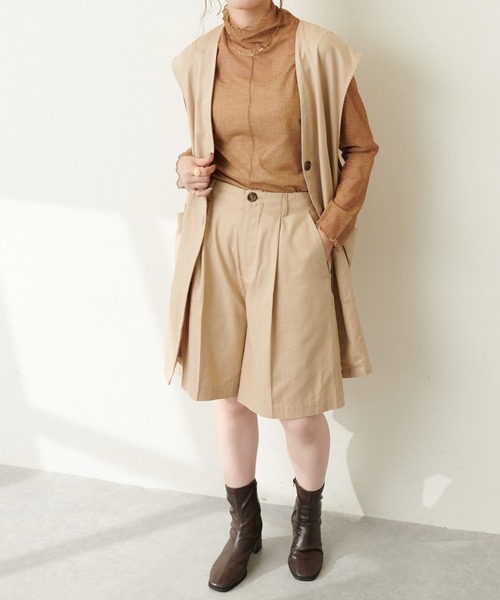 DISCOAT（ディスコート）の「ノーカラージレ（ベスト・レディース・ブラック/モカ/グレイッシュベージュ・FREE）」の22枚目の写真