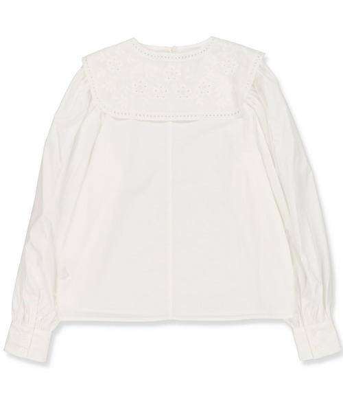 SPINNS（スピンズ）の「【2点セット】付け襟×長袖ブラウス（シャツ/ブラウス・レディース・ホワイト/ブラック・ONESIZE）」の9枚目の写真