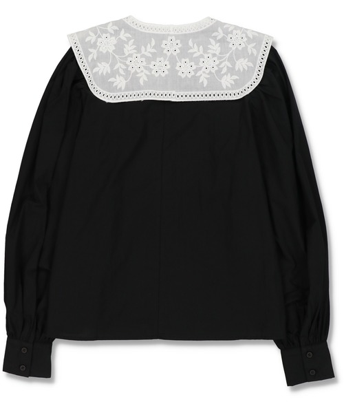 SPINNS（スピンズ）の「【2点セット】付け襟×長袖ブラウス（シャツ/ブラウス・レディース・ホワイト/ブラック・ONESIZE）」の11枚目の写真