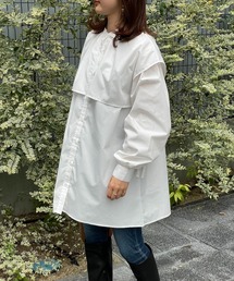 4youstory | サイドリボンケープシャツ(シャツ/ブラウス)