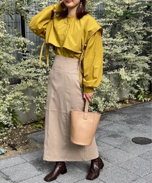 4youstory | サイドリボンケープシャツ(シャツ/ブラウス)