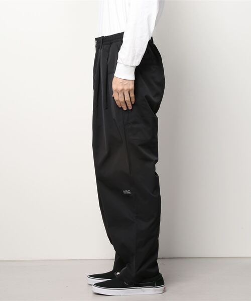 MAGIC STICK（マジックスティック）の「MAGIC STICK / マジックスティック：Wildthings "CORE" WIDE TROUSERS：21SS-MS2-016[WAX]（スラックス・メンズ・ブラック・L/M）」の2枚目の写真
